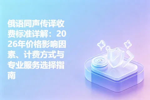 俄语同声传译收费标准详解：2026年价格影响因素、计费方式与专业服务选择指南