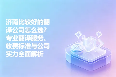 济南比较好的翻译公司怎么选？专业翻译服务、收费标准与公司实力全面解析