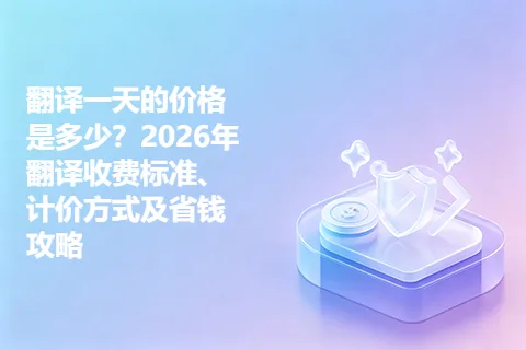 翻译一天的价格是多少？2026年翻译收费标准、计价方式及省钱攻略