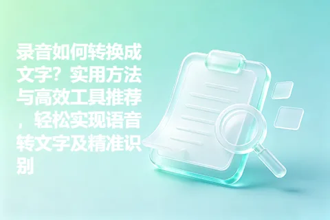 录音如何转换成文字？实用方法与高效工具推荐，轻松实现语音转文字及精准识别