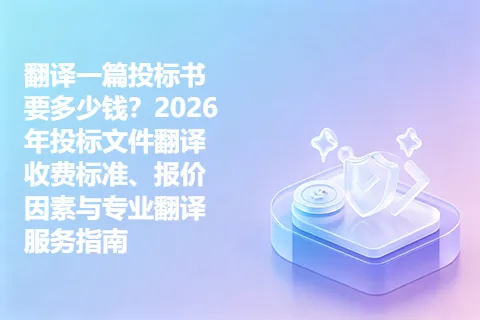 翻译一篇投标书要多少钱？2026年投标文件翻译收费标准、报价因素与专业翻译服务指南