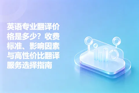 英语专业翻译价格是多少？收费标准、影响因素与高性价比翻译服务选择指南