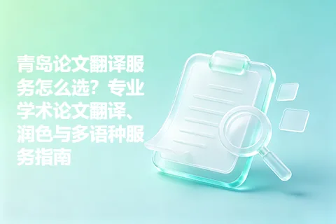 青岛论文翻译服务怎么选？专业学术论文翻译、润色与多语种服务指南