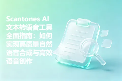 Scantones AI 文本转语音工具全面指南：如何实现高质量自然语音合成与高效语音创作