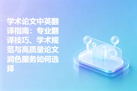学术论文中英翻译指南：专业翻译技巧、学术规范与高质量论文润色服务如何选择