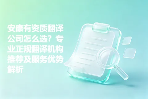 安康有资质翻译公司怎么选？专业正规翻译机构推荐及服务优势解析