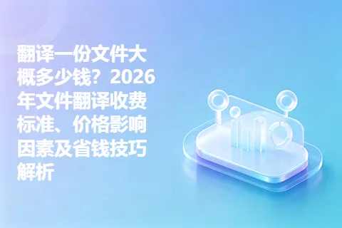 翻译一份文件大概多少钱？2026年文件翻译收费标准、价格影响因素及省钱技巧解析
