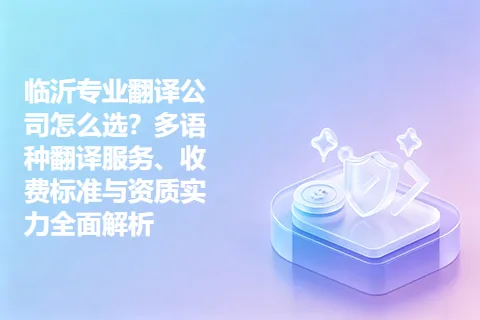临沂专业翻译公司怎么选？多语种翻译服务、收费标准与资质实力全面解析