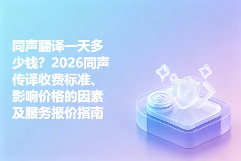同声翻译一天多少钱？2026同声传译收费标准、影响价格的因素及服务报价指南