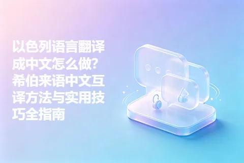 以色列语言翻译成中文怎么做？希伯来语中文互译方法与实用技巧全指南