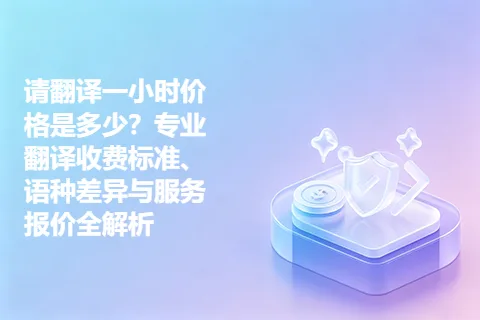 请翻译一小时价格是多少？专业翻译收费标准、语种差异与服务报价全解析