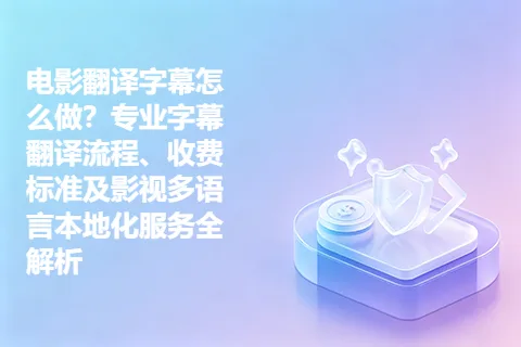 电影翻译字幕怎么做？专业字幕翻译流程、收费标准及影视多语言本地化服务全解析