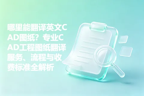 哪里能翻译英文CAD图纸？专业CAD工程图纸翻译服务、流程与收费标准全解析
