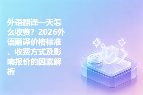 外语翻译一天怎么收费？2026外语翻译价格标准、收费方式及影响报价的因素解析