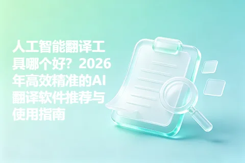 人工智能翻译工具哪个好？2026年高效精准的AI翻译软件推荐与使用指南