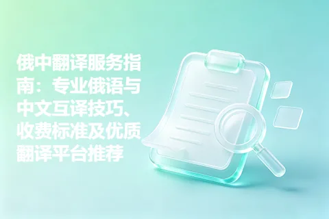 俄中翻译服务指南：专业俄语与中文互译技巧、收费标准及优质翻译平台推荐