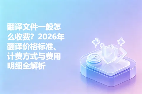 翻译文件一般怎么收费？2026年翻译价格标准、计费方式与费用明细全解析