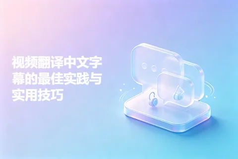 视频翻译中文字幕的最佳实践与实用技巧