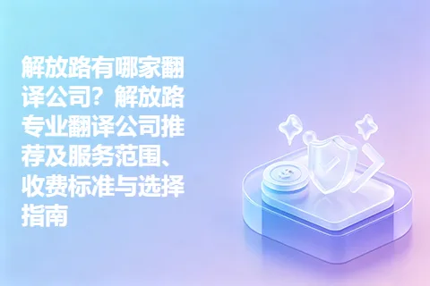 解放路有哪家翻译公司？解放路专业翻译公司推荐及服务范围、收费标准与选择指南