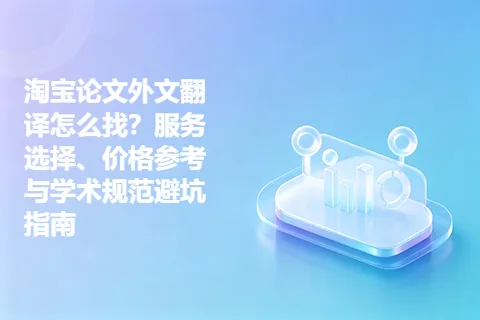 淘宝论文外文翻译怎么找？服务选择、价格参考与学术规范避坑指南