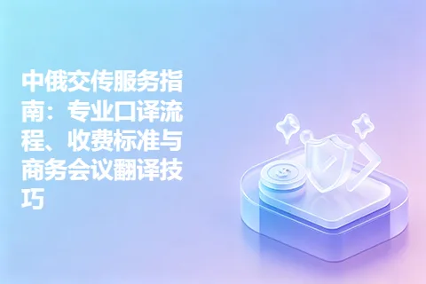 中俄交传服务指南：专业口译流程、收费标准与商务会议翻译技巧
