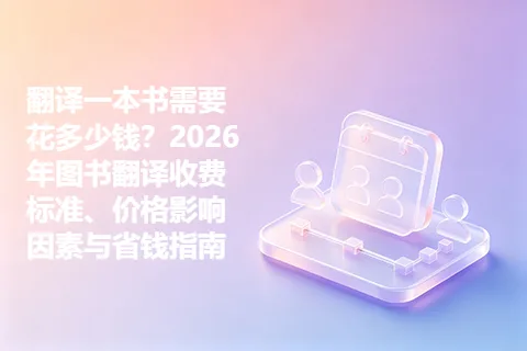 翻译一本书需要花多少钱？2026年图书翻译收费标准、价格影响因素与省钱指南