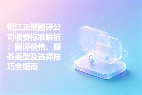 镇江正规翻译公司收费标准解析：翻译价格、服务类型及选择技巧全指南
