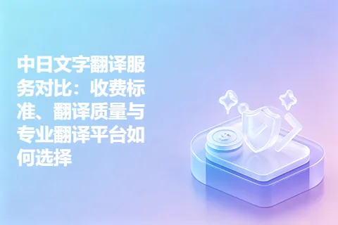中日文字翻译服务对比：收费标准、翻译质量与专业翻译平台如何选择