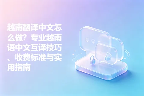 越南翻译中文怎么做？专业越南语中文互译技巧、收费标准与实用指南