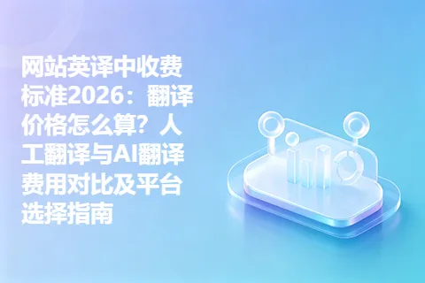 网站英译中收费标准2026：翻译价格怎么算？人工翻译与AI翻译费用对比及平台选择指南