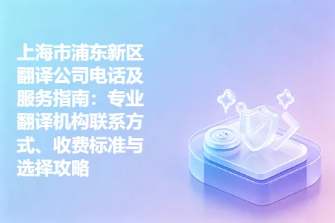 上海市浦东新区翻译公司电话及服务指南：专业翻译机构联系方式、收费标准与选择攻略