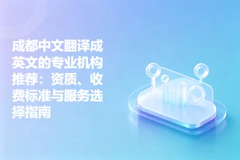成都中文翻译成英文的专业机构推荐：资质、收费标准与服务选择指南
