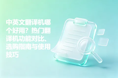 中英文翻译机哪个好用？热门翻译机功能对比、选购指南与使用技巧