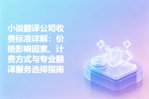 小说翻译公司收费标准详解：价格影响因素、计费方式与专业翻译服务选择指南