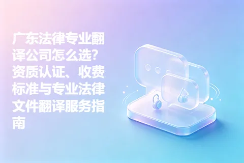 广东法律专业翻译公司怎么选？资质认证、收费标准与专业法律文件翻译服务指南
