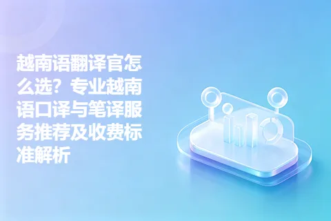 越南语翻译官怎么选？专业越南语口译与笔译服务推荐及收费标准解析