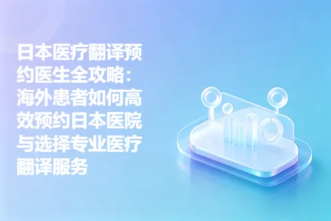 日本医疗翻译预约医生全攻略：海外患者如何高效预约日本医院与选择专业医疗翻译服务