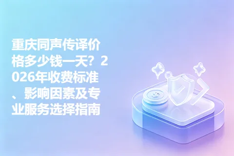 重庆同声传译价格多少钱一天？2026年收费标准、影响因素及专业服务选择指南