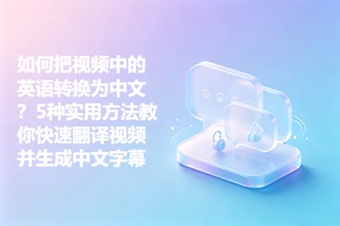 如何把视频中的英语转换为中文？5种实用方法教你快速翻译视频并生成中文字幕