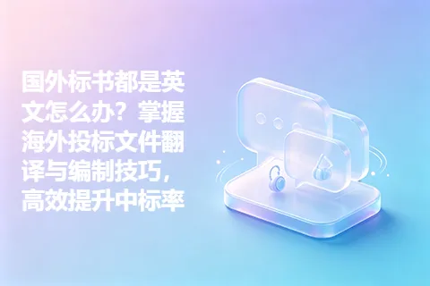 国外标书都是英文怎么办？掌握海外投标文件翻译与编制技巧，高效提升中标率