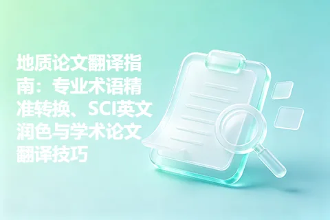 地质论文翻译指南：专业术语精准转换、SCI英文润色与学术论文翻译技巧