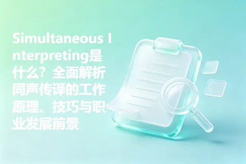 Simultaneous Interpreting是什么？全面解析同声传译的工作原理、技巧与职业发展前景