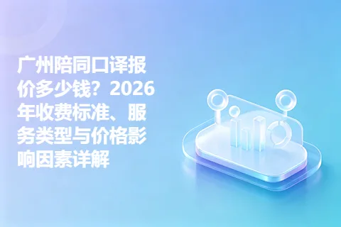 广州陪同口译报价多少钱？2026年收费标准、服务类型与价格影响因素详解