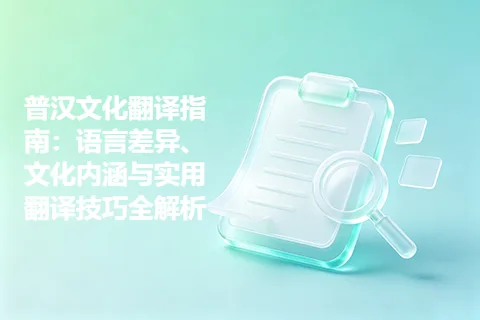 普汉文化翻译指南：语言差异、文化内涵与实用翻译技巧全解析