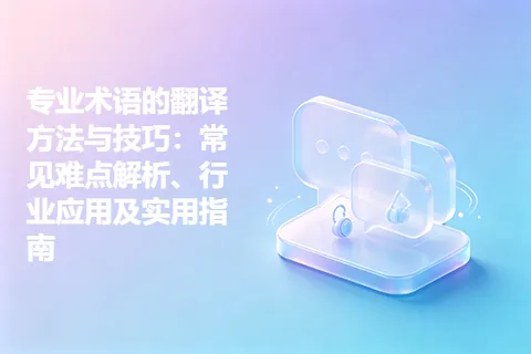 专业术语的翻译方法与技巧：常见难点解析、行业应用及实用指南