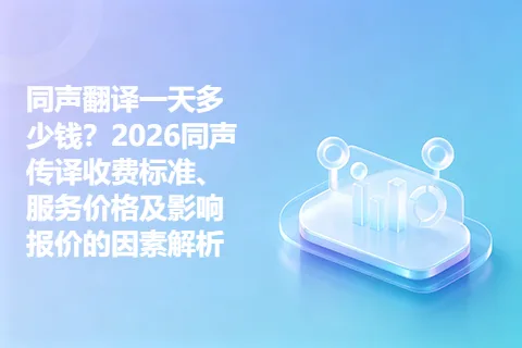 同声翻译一天多少钱？2026同声传译收费标准、服务价格及影响报价的因素解析
